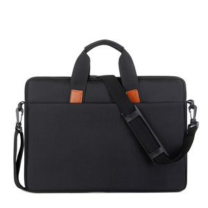 Sac pour ordinateur portable en tissu Oxford imperméable, personnalisable avec logo, ultra-fin, pour bureau, unisexe, portable, durable, sacoche, porte-documents - Product Image 1