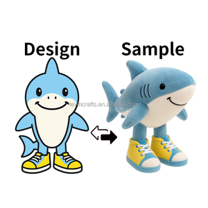 カスタムぬいぐるみぬいぐるみぬいぐるみソフトぬいぐるみスニーカー付き子供用OEM ODMかわいい海の動物のおもちゃ - Product Image 1