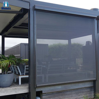 Persianas Enrollables Eléctricas Grandes para Exteriores, Persiana con Cremallera Automática Horizontal para Jardín, Persianas Eléctricas