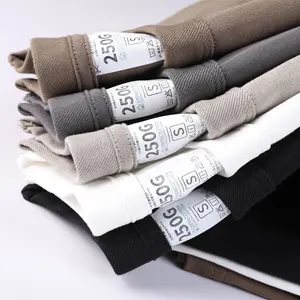 CL design luxury drop shoulder t-shirts custom brand plain oversized blank loose fit white cotton tshirt men