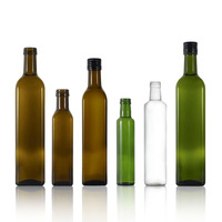 Bouteille en verre Dorica personnalisée avec logo d'usine, 100 ml, 250 ml, 500 ml, 750 ml, 1 L, MARASCA 750 ml, 500 ml, 250 ml, 1 litre, 100 ml, bouteille d'huile d'olive