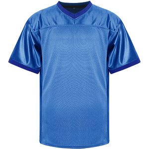 Custom High Quality Mesh American Football Jersey Wholesale Blank Sport Soccer T-Shirt <b>Heat</b>-Transfer Printed Short Premium - Product Image 3