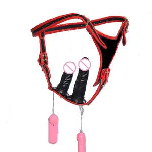 Vibranti <span class=keywords><strong>a</strong></span> tre teste su <span class=keywords><strong>anale</strong></span> Dildo pantaloni di pelle del pene spapon mutandine <span class=keywords><strong>a</strong></span> spina <span class=keywords><strong>anale</strong></span> per Gay lesbica - Product Image 6