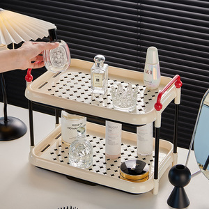 Cup Storage Rack Rectangular Cream Color Water Resistant Desktop <b>Tea</b> Cup Holder <b>Standing</b> Type - Product Image 2
