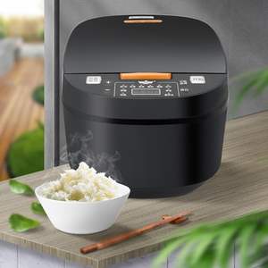 En stock, cuiseur à riz électrique domestique intelligent numérique automatique Black Crest 5L avec écran tactile LCD, revêtement antiadhésif, boîtier en plastique, avec spatule - Product Image 3