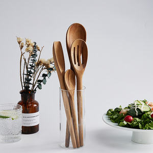 منزل طبيعي ، ملعقة صلبة ، ملعقة طعام صلبة ، ملعقة ، ملعقة مشقوقة ، خفقت ، أواني طبخ من خشب السنط - Product Image 5