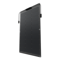 Panneau solaire N-Type haute efficacité 25% 200W TopCon Bifacial 16BB Monocristallin Double Verre Module Solaire Cadre Argenté Yacht