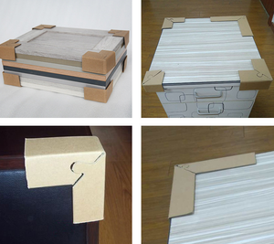 Miếng Bảo Vệ Góc Hình Khóa Có Thể Tái Chế Giấy Kraft Dùng Cho Hộp Giúp Loại Bỏ Vỡ Giảm Thiểu Hư Hỏng Của Bàn Carton - Product Image 6