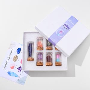 Set di Bottiglie con Mini Cristalli Grezzi Naturali per Meditazione e Decorazione Casa - Product Image 5