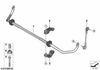 Stabilisator-Kit für BMW Komplett mit Montagebuchsen und Klemmen Querstabilisator-Baugruppe Direkt passende Teile