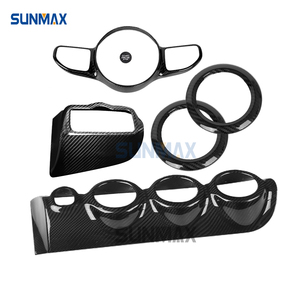 Aksesori Interior mobil serat karbon asli penutup konsol tengah ventilasi udara kit potong untuk Benz CLA Kelas W177 CLA200 C118 2019 2020 - Product Image 6