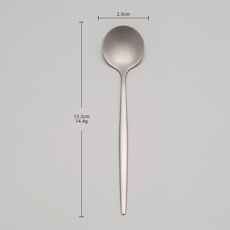 Thin portuguese tea spoon [titanium purification]