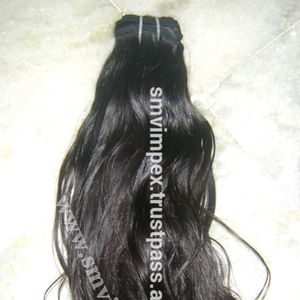 Tissage de cheveux humains bruts indiens vierges non traités de la meilleure qualité sans emmêlement sans poux avec des vagues de qualité - Product Image 6