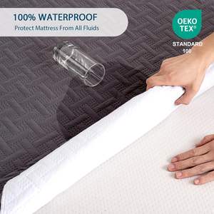 Protège-matelas imperméable respirant et silencieux - Housse <span class=keywords><strong>de</strong></span> <span class=keywords><strong>lit</strong></span> matelassée par ultrasons - Anti-acariens - Vente en gros usine Oeko-Tex - Product Image 5