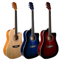 Fante Good Quality Musical Instrument Cheap 41 Inch Basswood Beginner Acoustic Guitar