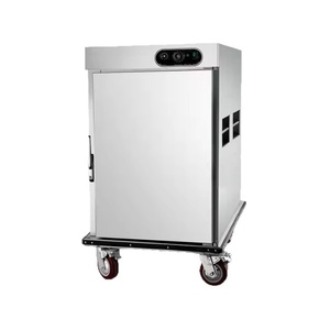 Carrito de Comida Aislado Plateado para Banquetes Comerciales, Móvil, de Una Puerta, Cinco Niveles, con Calentamiento <span class=keywords><strong>a</strong></span> Vapor, para Hostelerí<span class=keywords><strong>a</strong></span> y Catering, 150L, Digital - Product Image 5