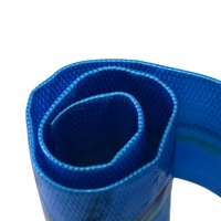 Tuyau plat en PVC double couche de 2, 3, 4, 5, 6, 8, 10 pouces avec fil tressé pour l'irrigation agricole et le refoulement d'eau