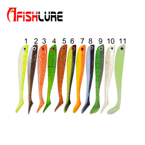 <span class=keywords><strong>Leurre</strong></span> de pêche en usine pour achigan, type Swim Bait, 55mm 1.15g, 75mm 2.8g, 10 pièces/sac, <span class=keywords><strong>Leurre</strong></span> souple en caoutchouc, Simulateur de vague marine - Product Image 2