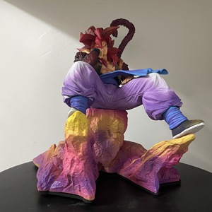 Figura de PVC de 24 cm de <span class=keywords><strong>Gogeta</strong></span> Super <span class=keywords><strong>Saiyan</strong></span> <span class=keywords><strong>4</strong></span> en Postura Sentada, Figura de Anime DBZ, Modelo de Juguete, Muñeco, Adorno, Decoración para el Hogar - Product Image 3