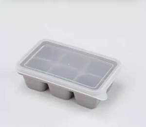 Boîte à glaçons en silicone à 6 cavités avec couvercle pour congélateur domestique - Product Image 5