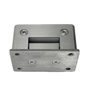 Bisagras de Acero Inoxidable Negro AISI 304 para Mamparas de Ducha con Puerta de Vidrio, Montaje en Pared para Baño - Product Image 4