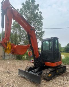 Excavadora de cadenas pequeña Hitachi ZX50U de segunda mano con motor original, excavadora pequeña Hitachi ZX50U de 5 toneladas usada en stock para exportación - Product Image 5