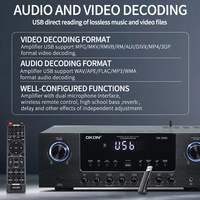 Sistema de Altavoces de Torre de Alta Gama para Cine en Casa Sistema de Karaoke Profesional KTV con Woofer Doble de Madera de 8 Pulgadas para el Hogar