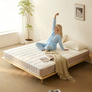 Modern Support Pocket Spring Mattress High Density Foam Hybrid Mattress Roll Up <b>Bed</b> in <b>Box</b> King Size Home - Product Image 2