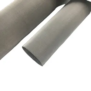 Filtro con forma de tubo de malla de alambre de acero inoxidable 304 de 25 micras