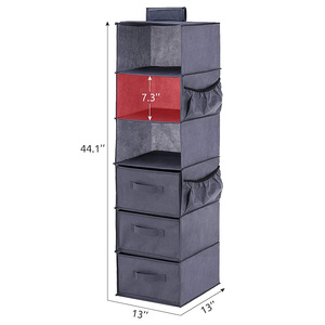 Organizadores de Armario Colgantes y Bolsas de Almacenamiento de Ropa, Estantes Plegables para Armario de Autocaravana, Organizador Colgante para Zapatos y Juguetes - Product Image 2