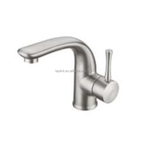 Robinet de lavabo monocommande chaud/froid en acier inoxydable 304, design moderne, à poser sur le comptoir, avec cartouche céramique, vente directe usine