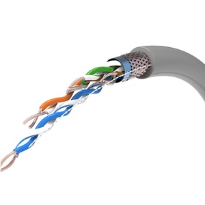 Gigabit tốc độ <span class=keywords><strong>24</strong></span> <span class=keywords><strong>AWG</strong></span> <span class=keywords><strong>FTP</strong></span> <span class=keywords><strong>CAT5E</strong></span> Ethernet Cáp ngoài trời 8 lõi che chắn Twist cặp đồng trần cáp không thấm nước - Product Image 4