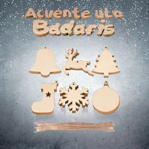 Decorazioni Natalizie <span class=keywords><strong>in</strong></span> <span class=keywords><strong>Legno</strong></span> Fatte a Mano, Ornamenti per Albero di Natale Moderni ed Economici, Decorazioni Pendenti per le Festività - Product Image 6