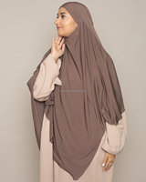 Khimar hijab long en jersey doux personnalisé pour femmes musulmanes