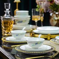 Service de vaisselle en porcelaine fine au design moderne, nouvelle collection, compatible lave-vaisselle, pour la maison et les réceptions