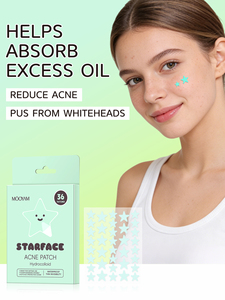 Parches para el Acné STARFACE de MOOYAM, Nuevo Producto, Ayuda a Absorber el Exceso de Grasa y a Reducir la Apariencia del Acné - Product Image 4