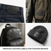 Étiquettes de vêtements personnalisées en cuir, patchs 3D gaufrés, autocollants ou à coudre, écologiques, avec logo, pour jeans, sacs, chaussures