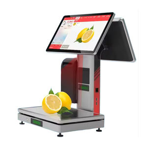 <span class=keywords><strong>Imprimante</strong></span> thermique d'étiquettes de codes à barres pour supermarchés, balance de pesage AI Pos tout-en-un, balance de pesage pour point de vente - Product Image 1