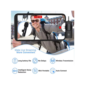 K15 Mini Không Dây Lavalier Microphone Với Tiếng Ồn-Hủy Bỏ Công Nghệ Tinh Thể Rõ Ràng Âm Thanh Giảm Tiếng Ồn - Product Image 4