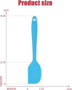 Spatule en silicone antiadhésive de haute qualité, design monobloc, 8 pouces, pour la pâtisserie et la cuisine - Product Image 3