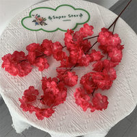 Fleur de cerisier B-138 fleur artificielle corail rose fleur de cerisier arbre décoration intérieure fleurs fleur de cerisier japonais