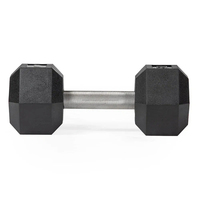 Logo personnalisé Support de corps en fonte de 15kg avec haltères d'exercice de 2kg Ensemble d'haltères hexagonaux réglables en acier et caoutchouc Poids libres
