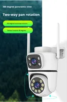 OEM/ODM Smart Small Tuya Smart Caméra de sécurité domestique sans fil Hd Cctv double objectif Ptz Speed Dome Outdoor Wifi Ip Camera