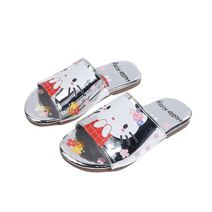 Tongs unisexes mignonnes pour enfants, dessin animé, été 2026, respirantes, dessus en PU, semelle extérieure en caoutchouc, pantoufles d'intérieur et d'extérieur - Product Image 5