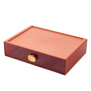 Modern Desktop <b>Storage</b> <b>Box</b> <b>Drawer</b> Style Multi Layer Organizer For Office Stationery And Cosmetics Rectangle Standing Type - Product Image 4