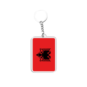 Acrylic Keychains & Pendants Light Keychains Albania Flags Various Countries Accessories for Fans - Product Image 1