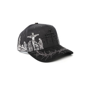 Cappello da Baseball Rico Hats in Suede con Visiera Ricamata a 5 Pannelli, con Spilla in Metallo a Forma di Rana e Strass, Qualità Originale, <span class=keywords><strong>Ultimo</strong></span> Pezzo in Stock - Product Image 2