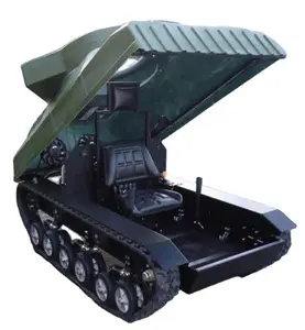 UndercarriageトラックRubberクローラ積載重量50kgs/100KGS/800KG Rubber Tracked Chassis Undercarriage