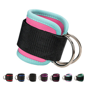 OEM Réglable Unisexe Hanche Jambe Exercice <span class=keywords><strong>Tube</strong></span> Bandes Durable En Métal D Anneau Gym <span class=keywords><strong>Cheville</strong></span> Sangles <span class=keywords><strong>pour</strong></span> Machines à Câble - Product Image 2