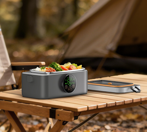 Vcantool 1L Electric Heated Plastic Lunch <b>Box</b> Self Heating Thermal Food <b>Storage</b> Container Warmer Kids LED Time Display - Product Image 3